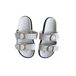 Billini Talon Woven Sandal in Cream Size 6